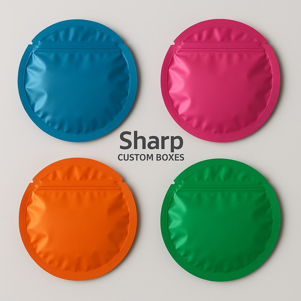 Custom circle mylar bags