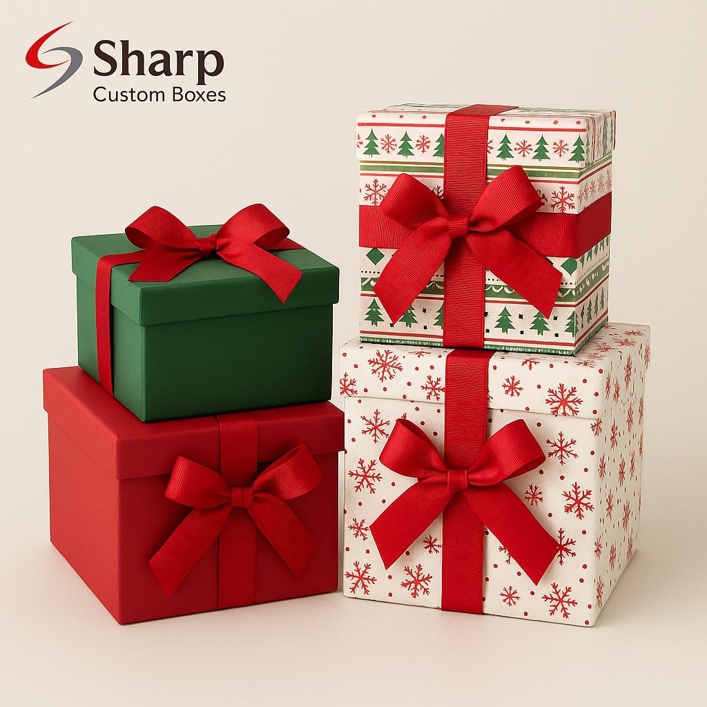 large christmas gift boxes with lids