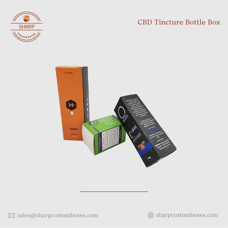 Custom CBD Tincture Bottle Boxes