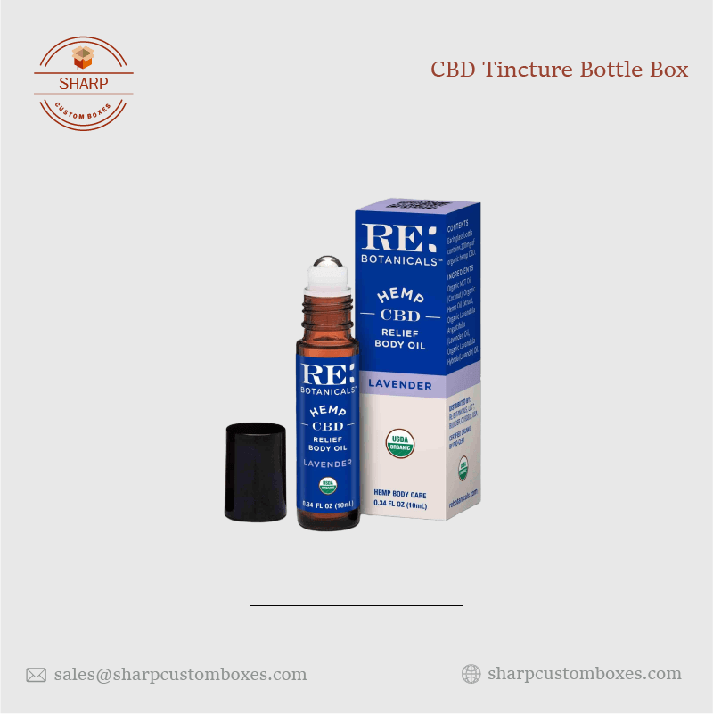 Custom CBD Tincture Bottle Boxes