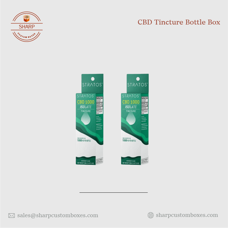Custom CBD Tincture Bottle Boxes