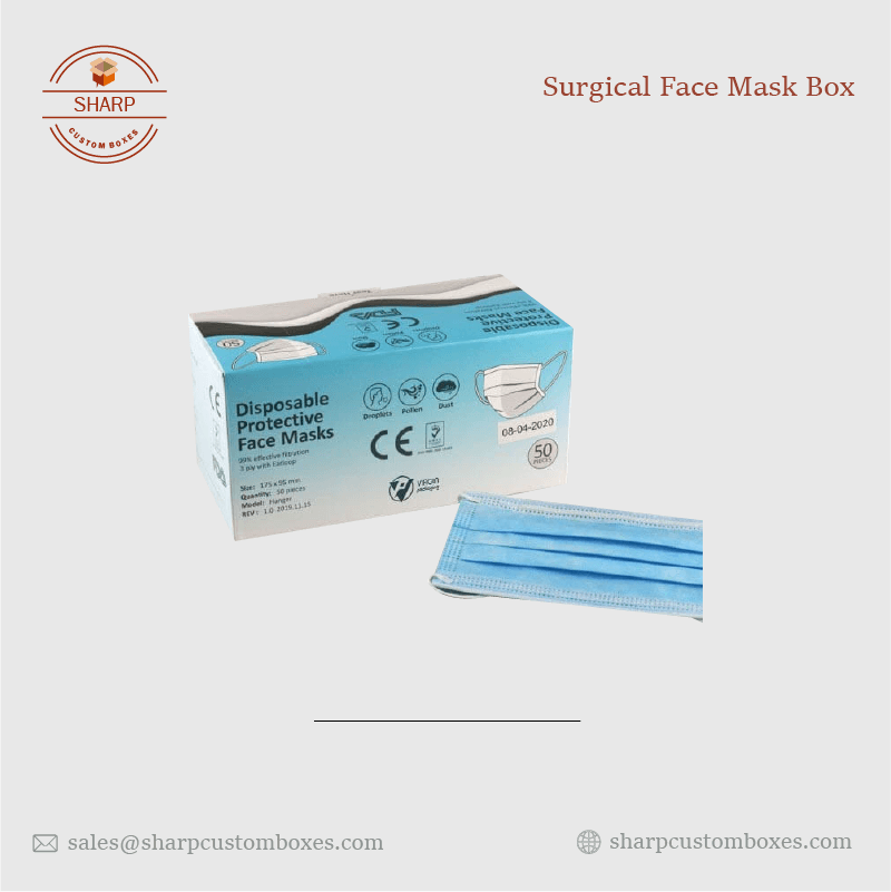 Custom Surgical Face Mask Boxes