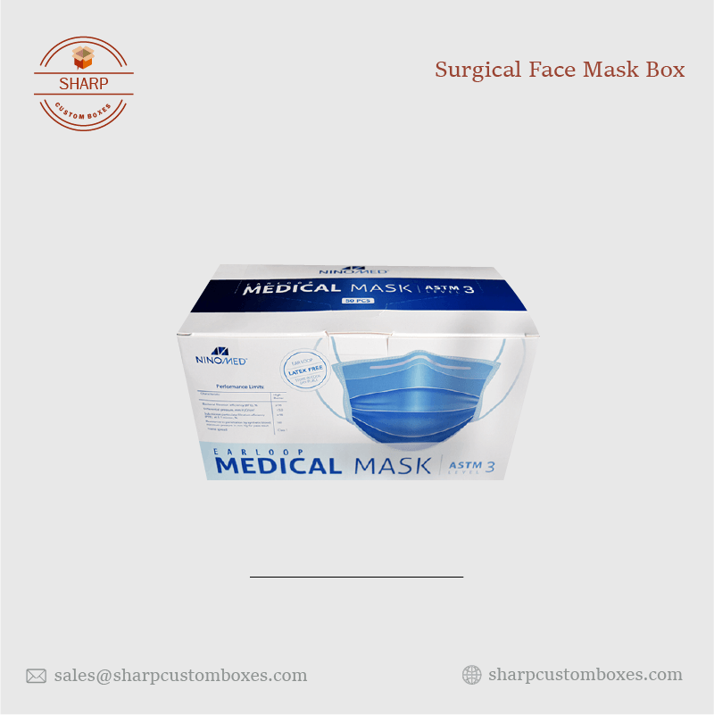 Custom Surgical Face Mask Boxes