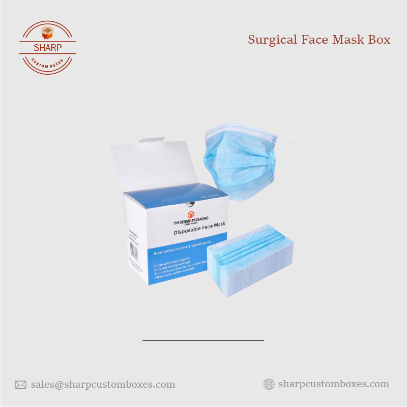 Custom Surgical Face Mask Boxes