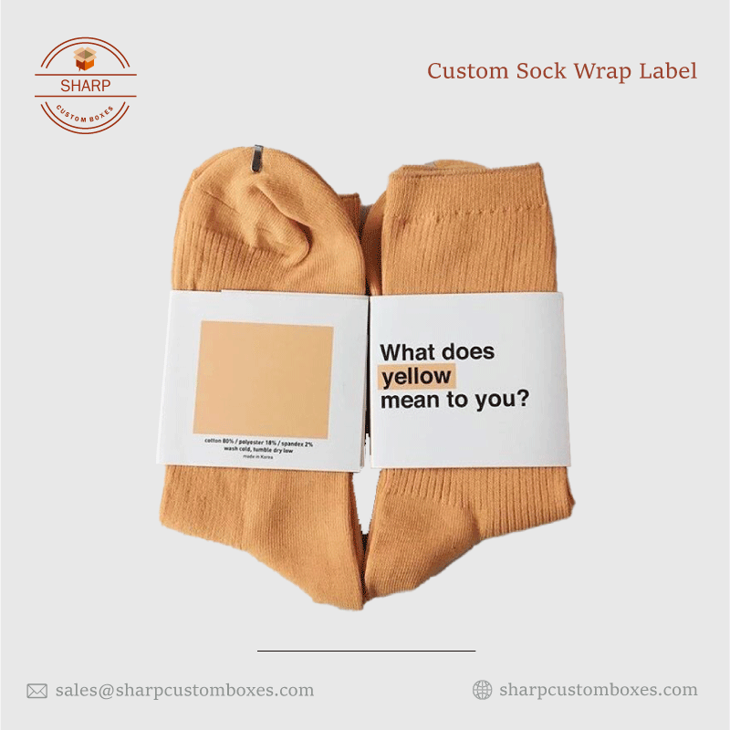 Custom Sock Wrap Labels