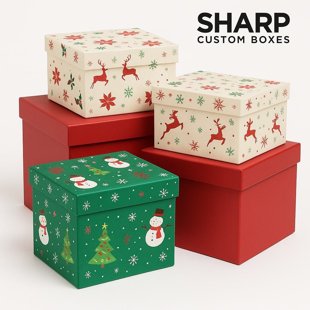 large christmas gift boxes with lids