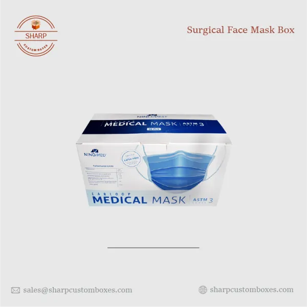 Printed Surgical Face Mask Boxes