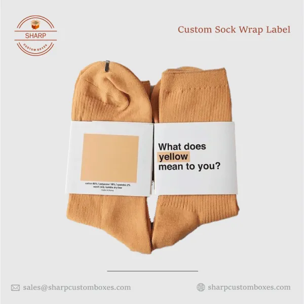 Custom Sock Wrap Labels USA