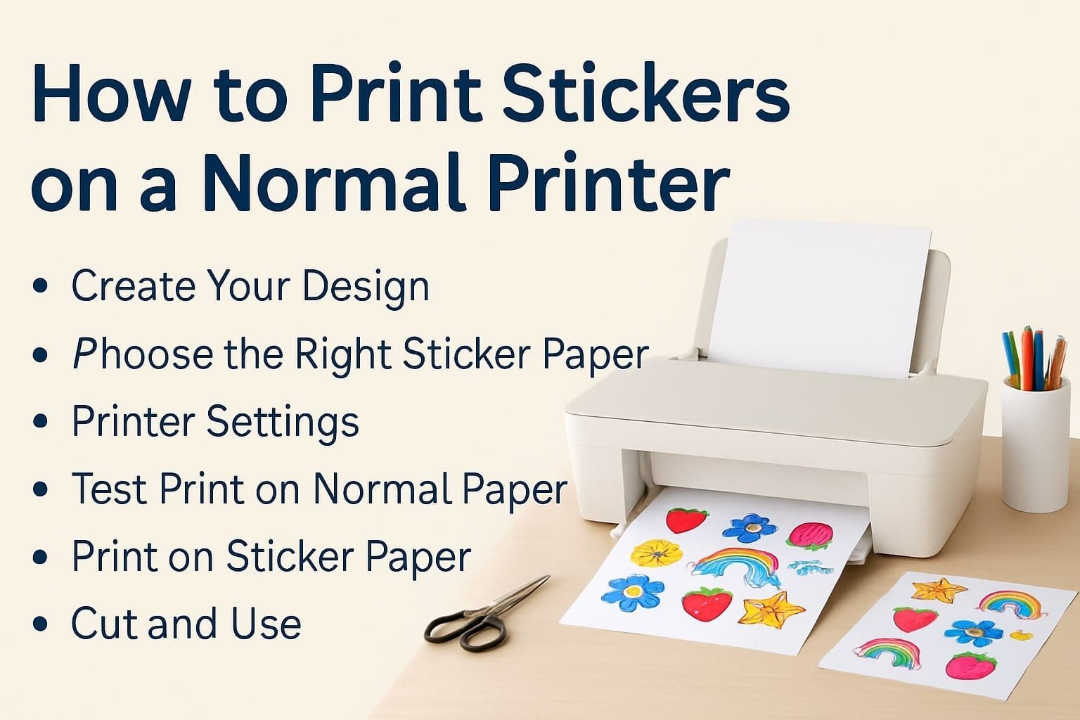 How to Print Stickers on Normal Printer at Home | Step-by-Step Guide