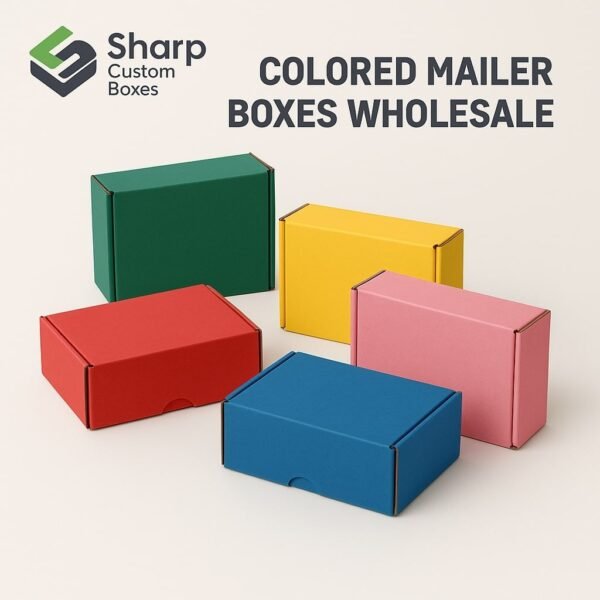 Colored Mailer Boxes Wholesale | Custom Bulk Packaging by Sharp Custom ...