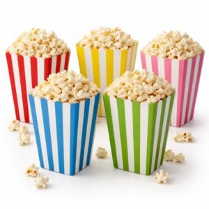 White Popcorn Boxes