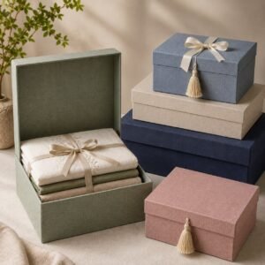 Custom linen boxes