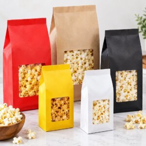 flat bottom popcorn bags in uk